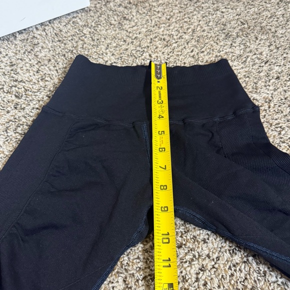 Free People Movement Black Athletic Leggings with Ribbed Texture Womens Size XS - Picture 6 of 9
